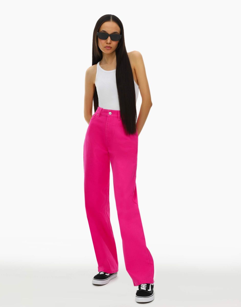 corduroy-trousers  Наряды, Розовые джинсы, Стильные наряды