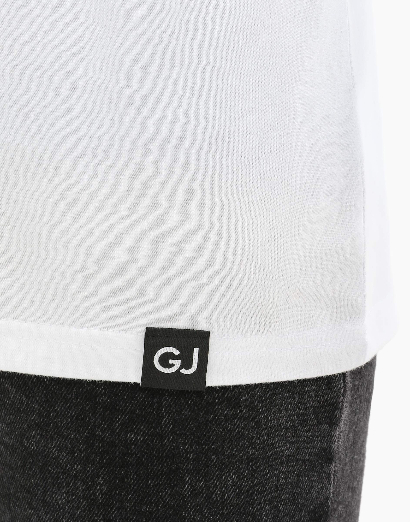 Белая базовая футболка Regular из тонкого джерси мужская BKT012115-2 ...