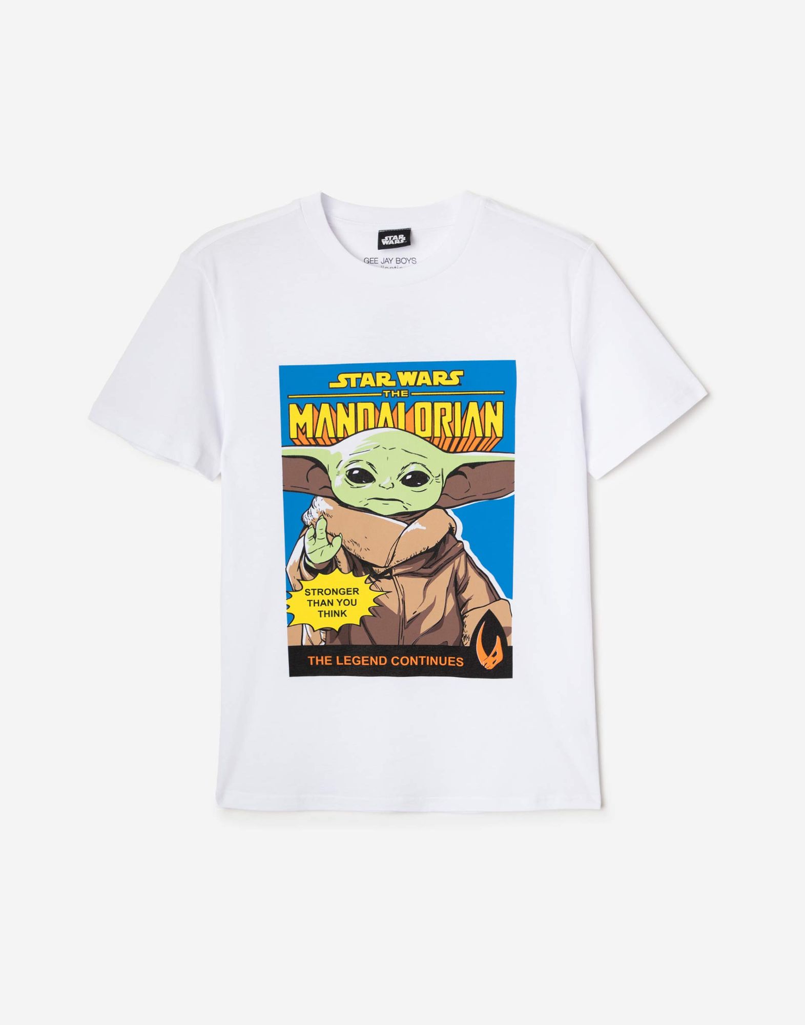 Белая футболка с принтом Star Wars для мальчика-1