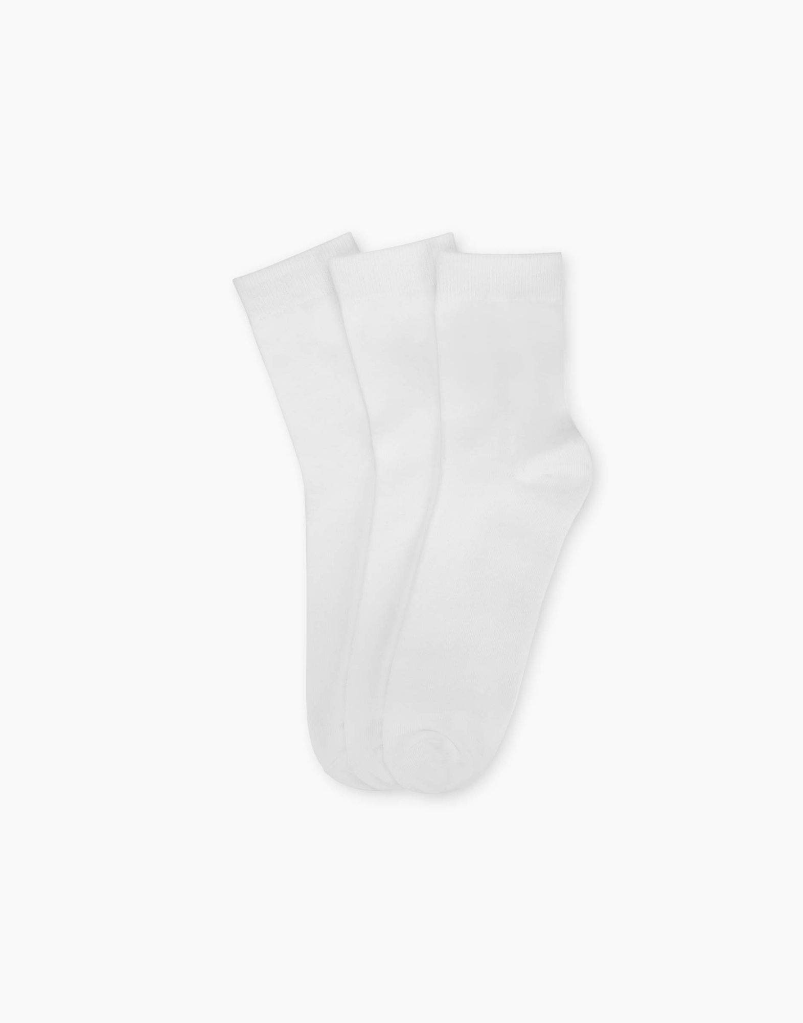 Белые базовые носки 3 пары-0