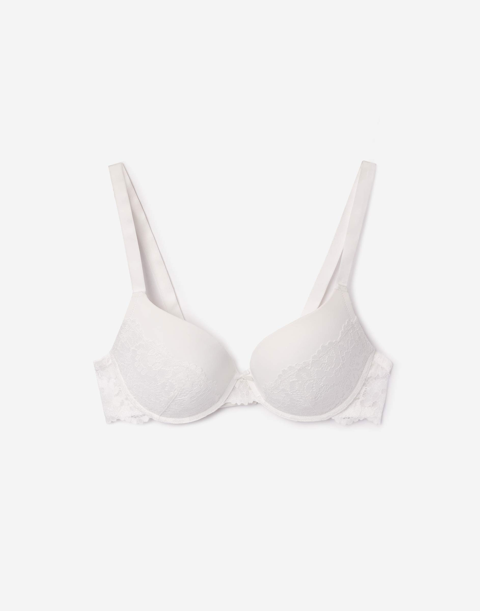 Белый бюстгальтер с формованными чашками-1