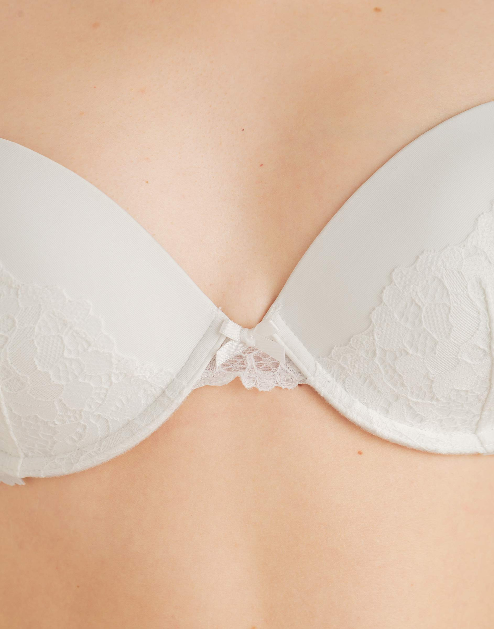 Белый бюстгальтер с формованными чашками-4