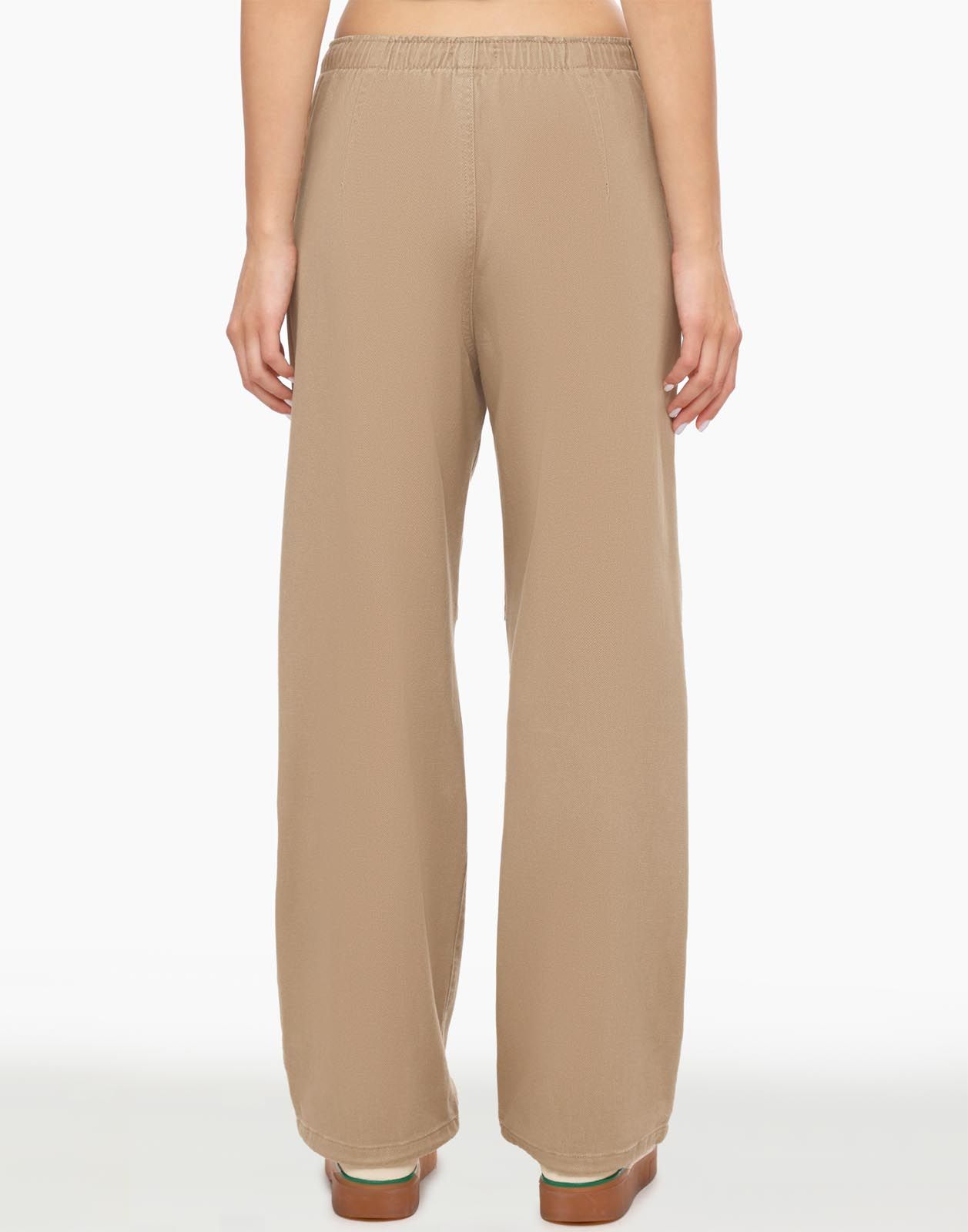 Бежевые джинсы-трансформеры New Easy Fit с кулисками-2