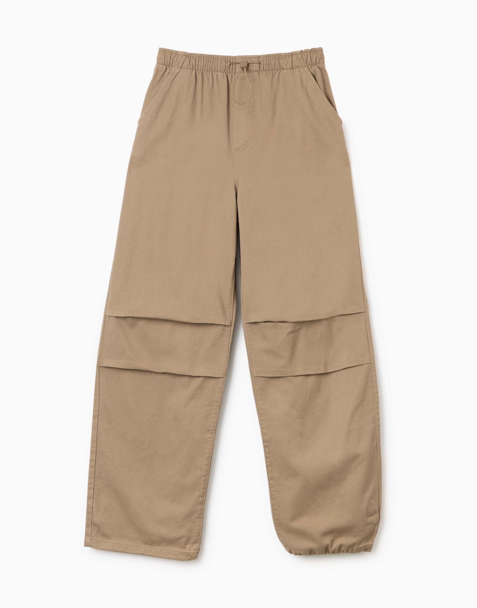 Бежевые джинсы-трансформеры New Easy Fit с кулисками-4