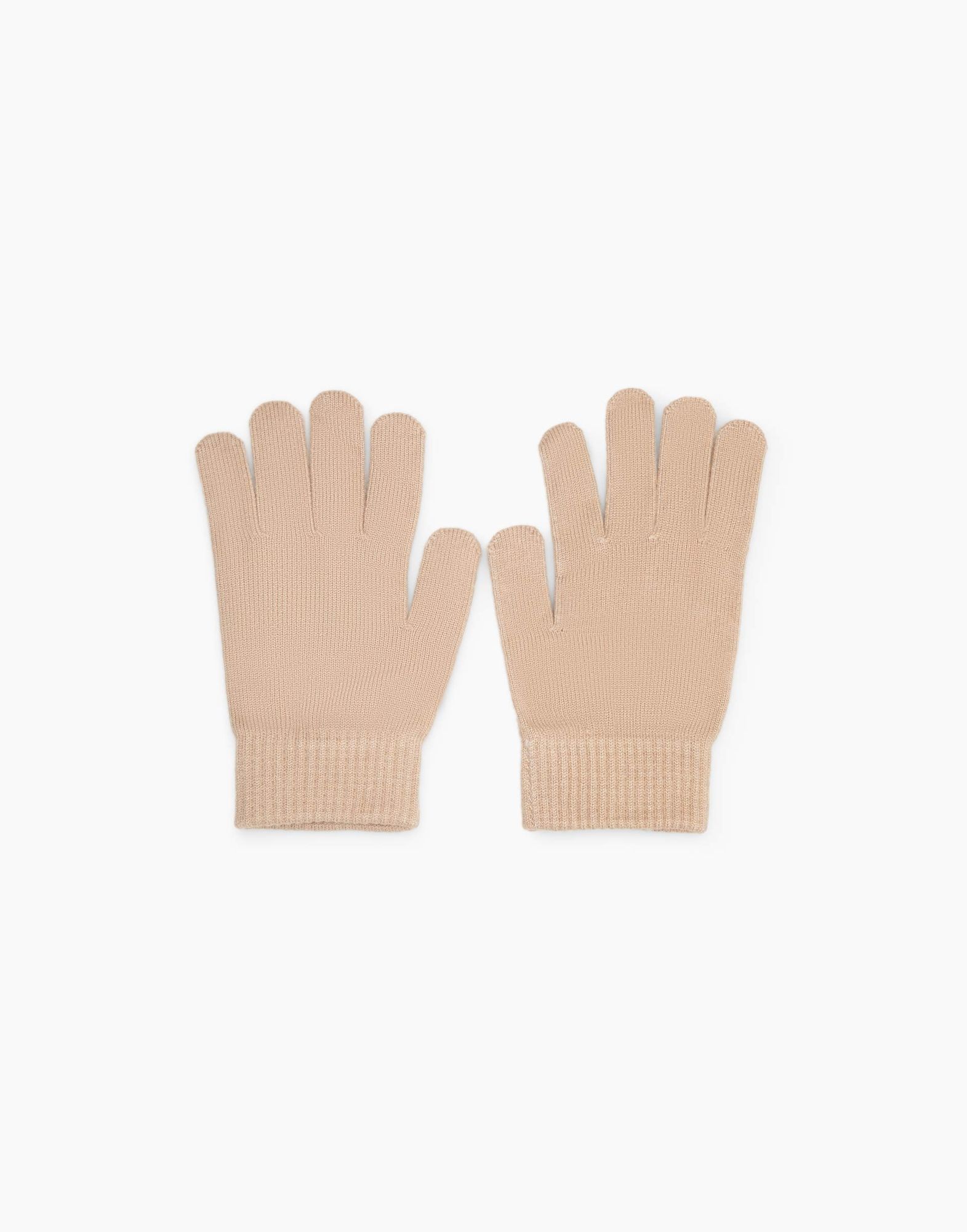 Бежевые перчатки-0