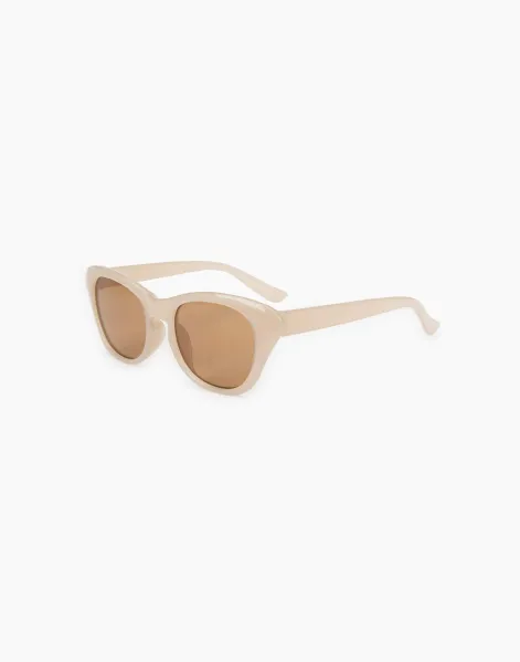 Бежевые солнцезащитные очки для девочки-0