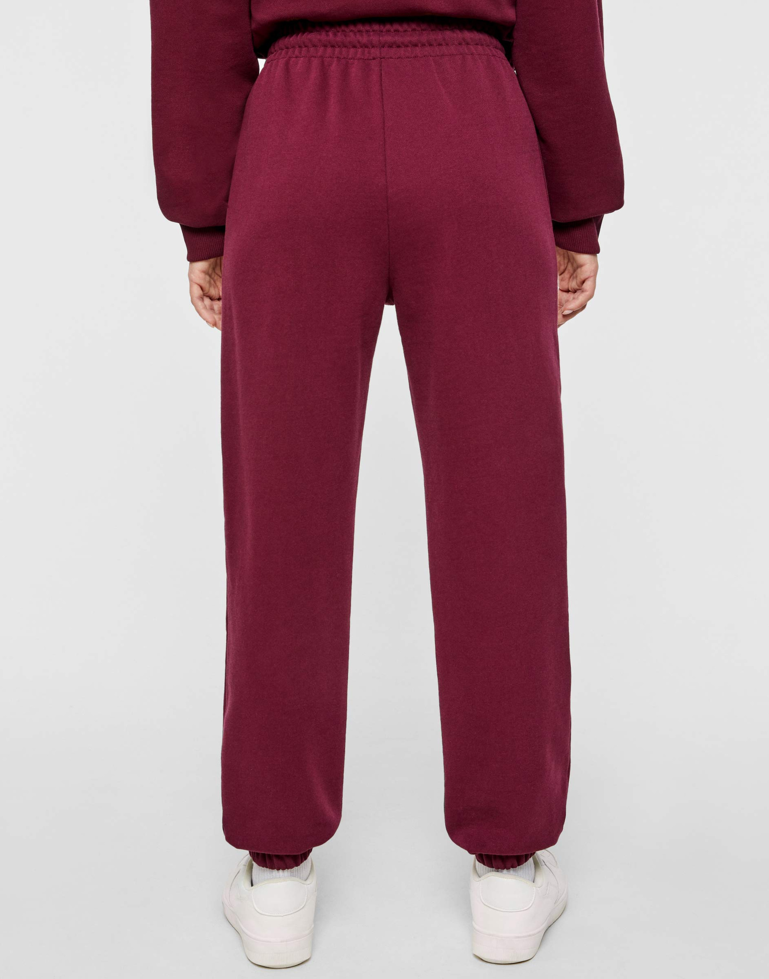 Бордовые спортивные брюки Baggy-2