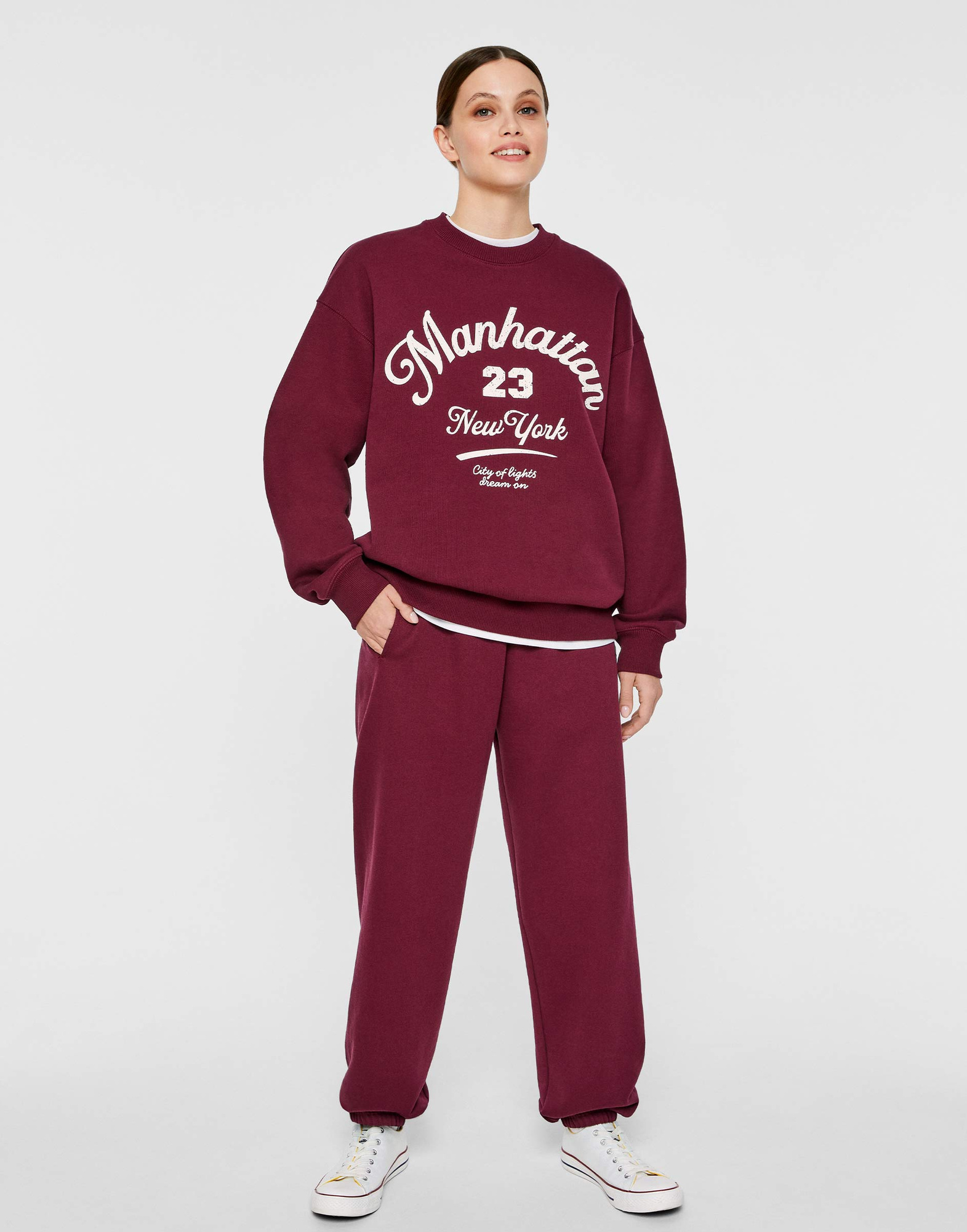 Бордовые спортивные брюки Ex-Boyfriend GAC020674-1 купить по цене от