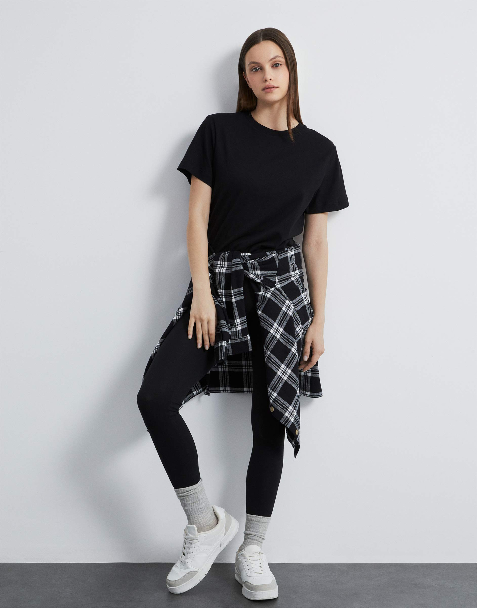 Чёрная футболка Straight из тонкого джерси GKT019527-3 купить по цене ...