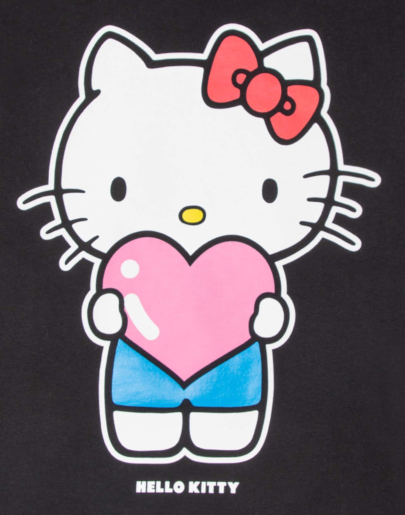 Чёрная футболка с принтом Hello Kitty для девочки GKT020784-1 купить по ...