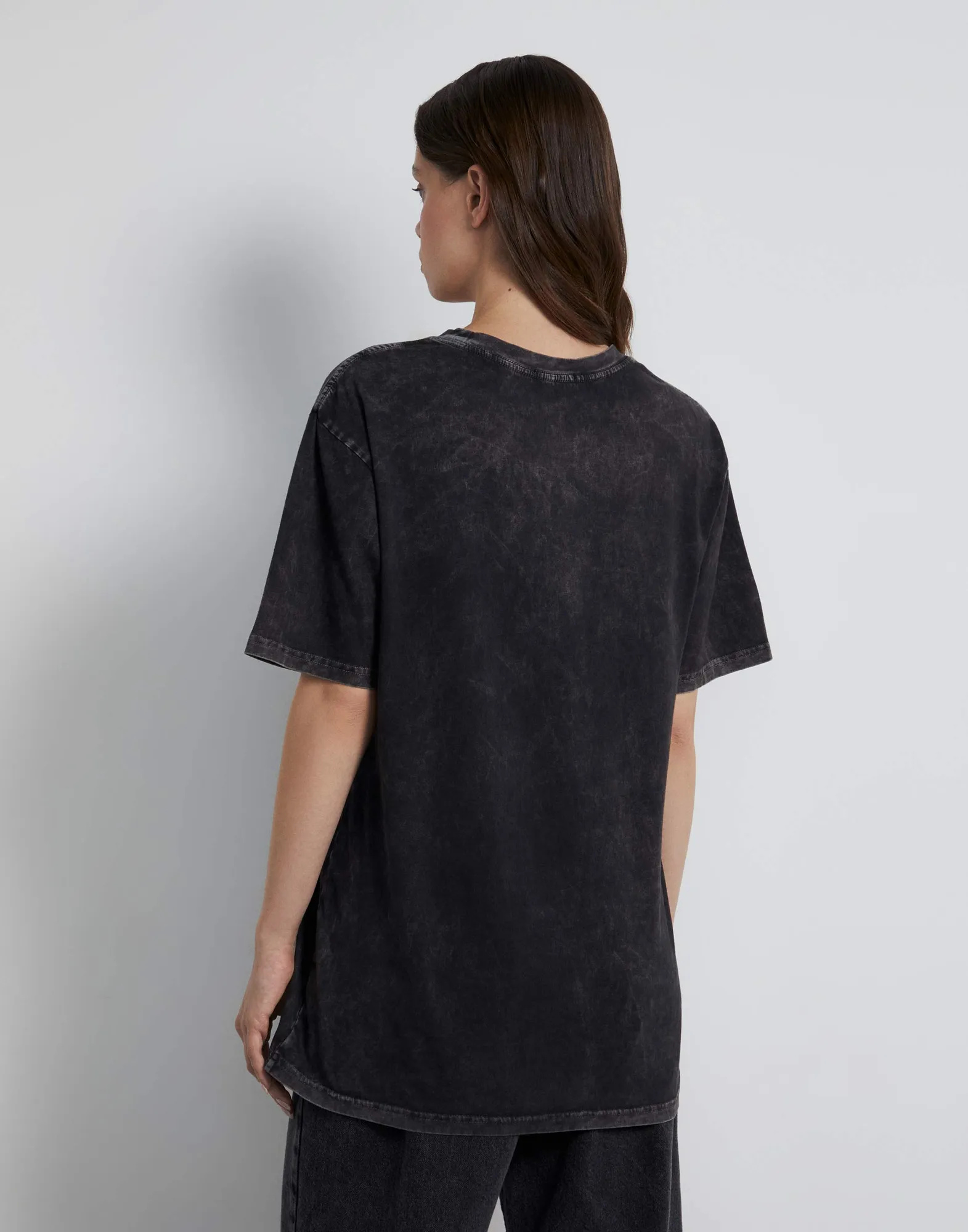 Чёрная футболка superoversize с принтом GKT024794-1 купить по цене от ...