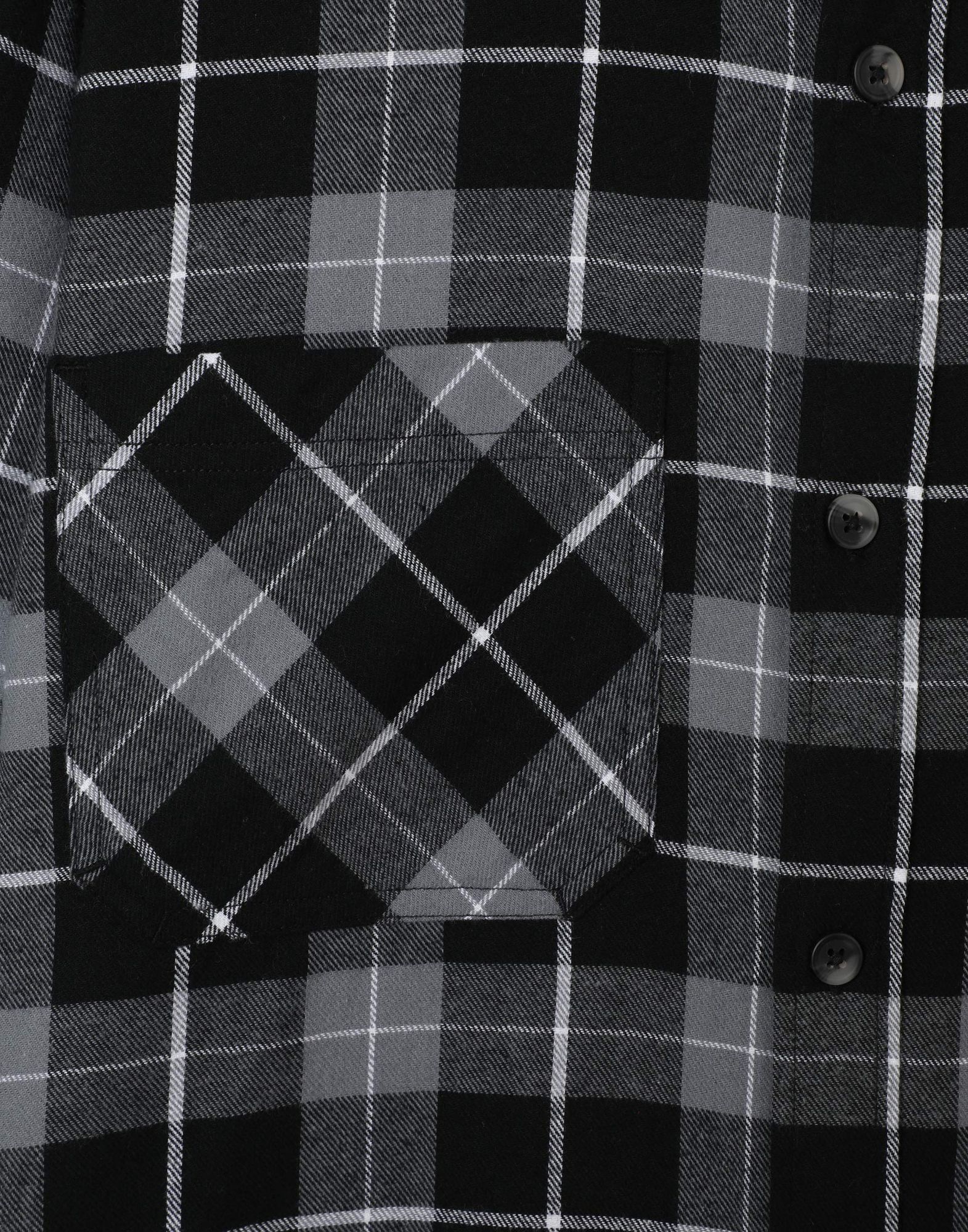 Чёрная клетчатая рубашка Comfort с карманами для мальчика-3
