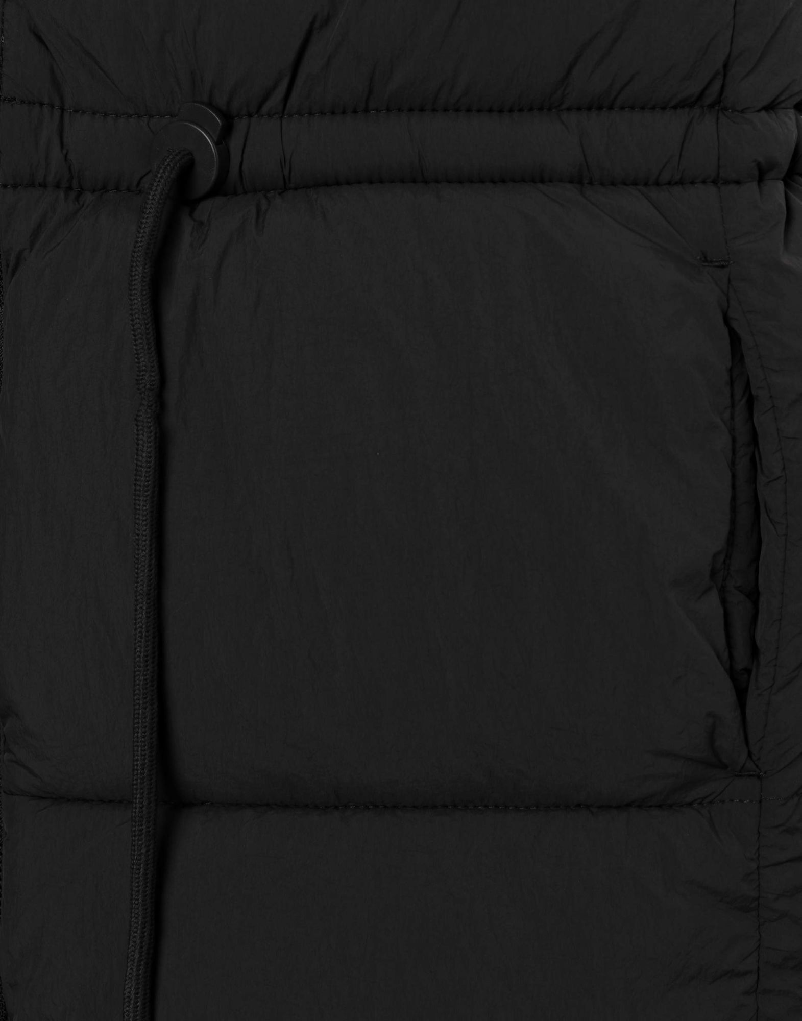 Чёрная утеплённая куртка с синтепухом для девочки-3