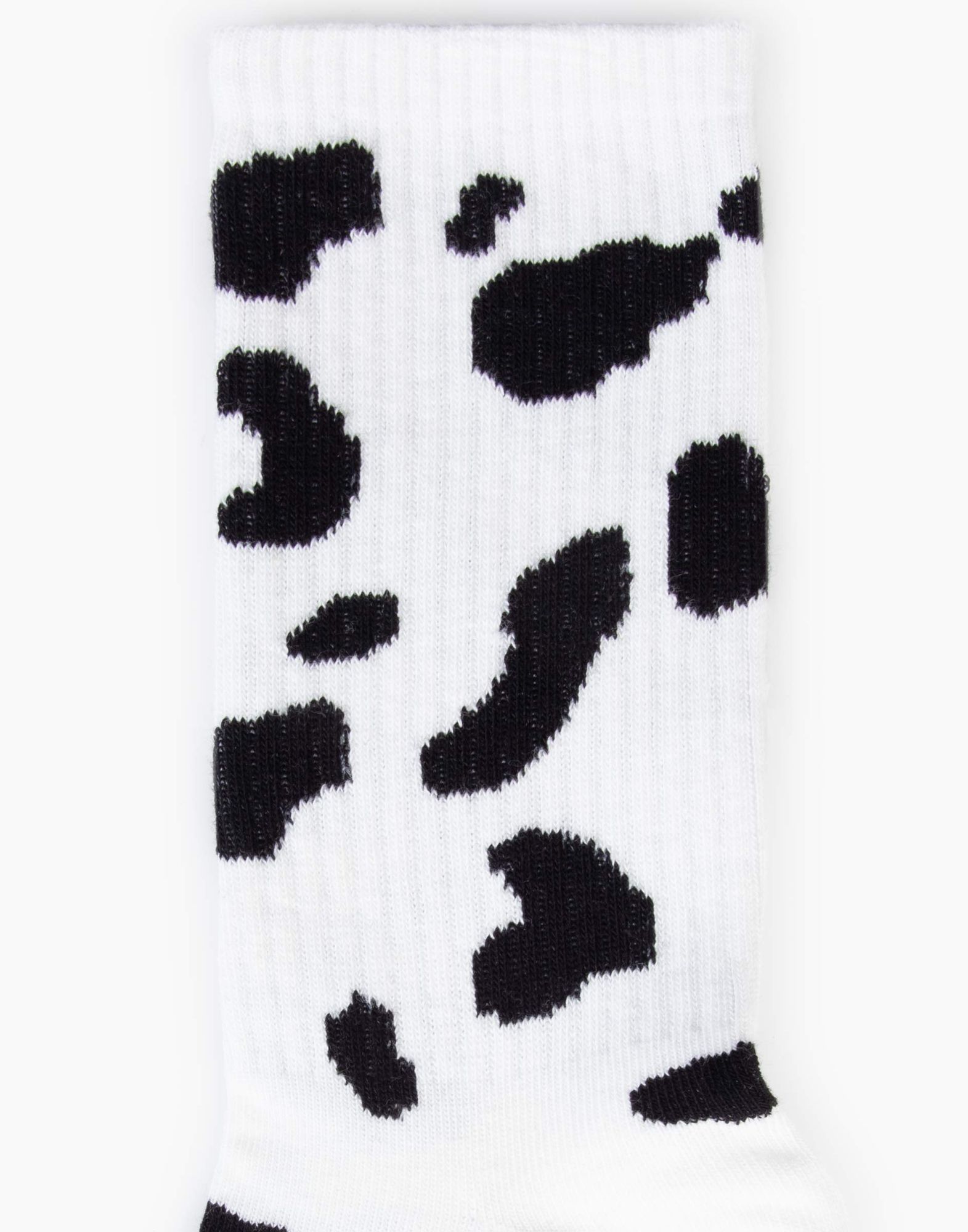 Чёрно-белые носки с коровьим принтом -2
