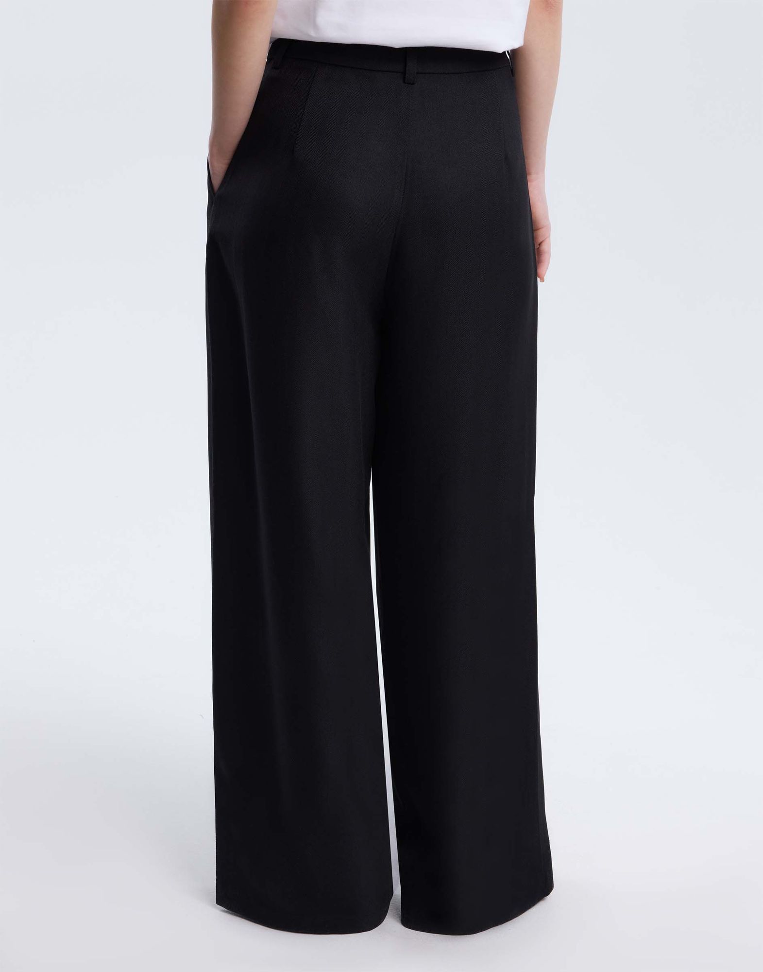 Чёрные брюки Wide leg с защипами GPT010334-2 купить по цене от 1199 ...