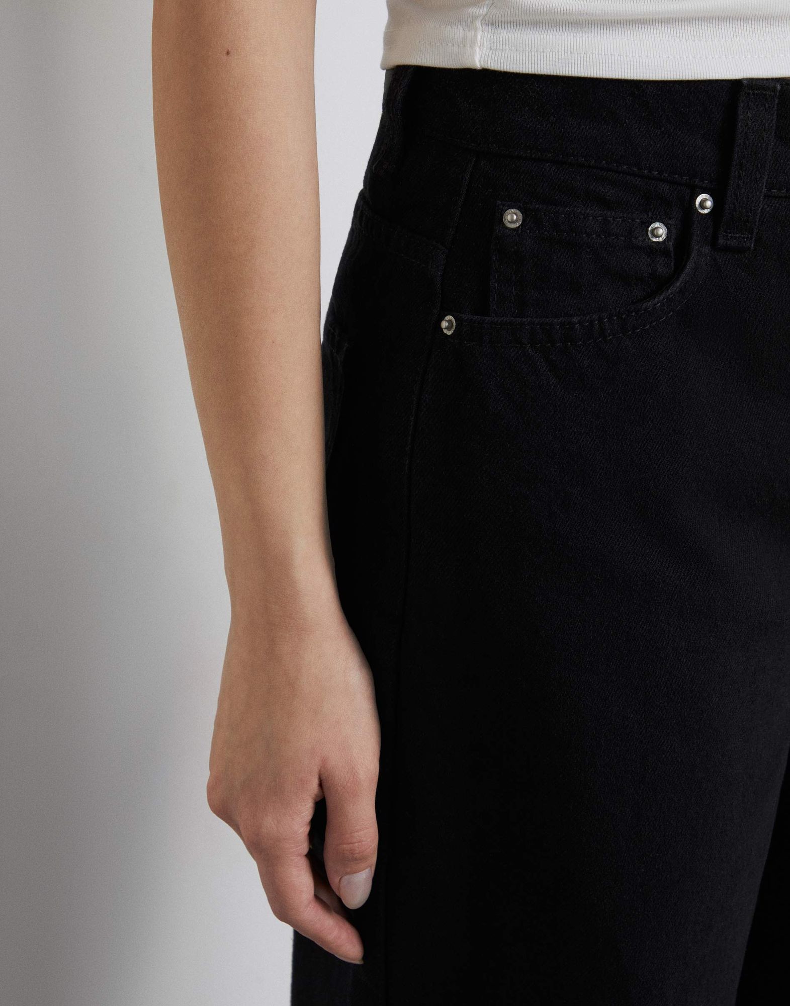 Черные джинсы Straight fit-3