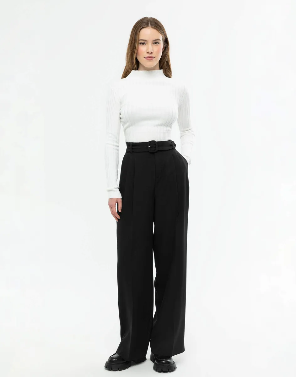 Черные классические брюки Wide Leg GPT008758-3 купить по цене от 999 ...