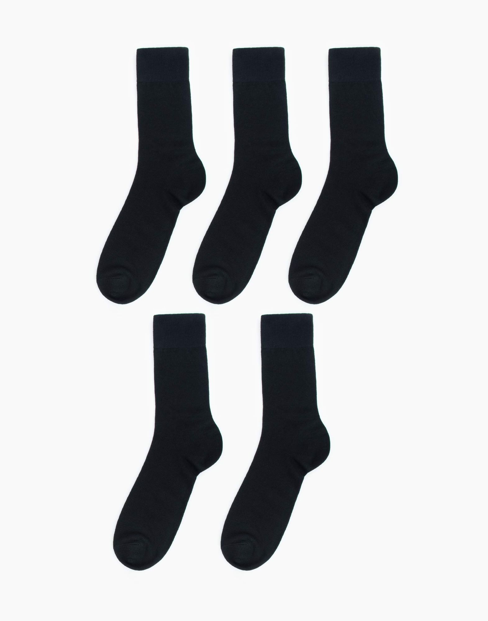 Чёрные носки 5 пар -1