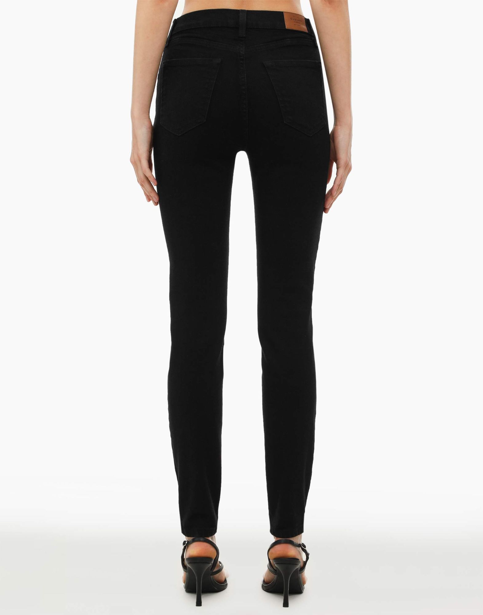 Чёрные облегающие джинсы Legging fit-2