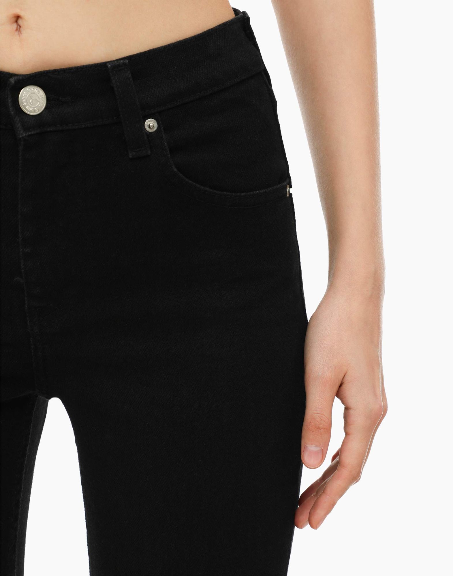 Чёрные облегающие джинсы Legging fit-3