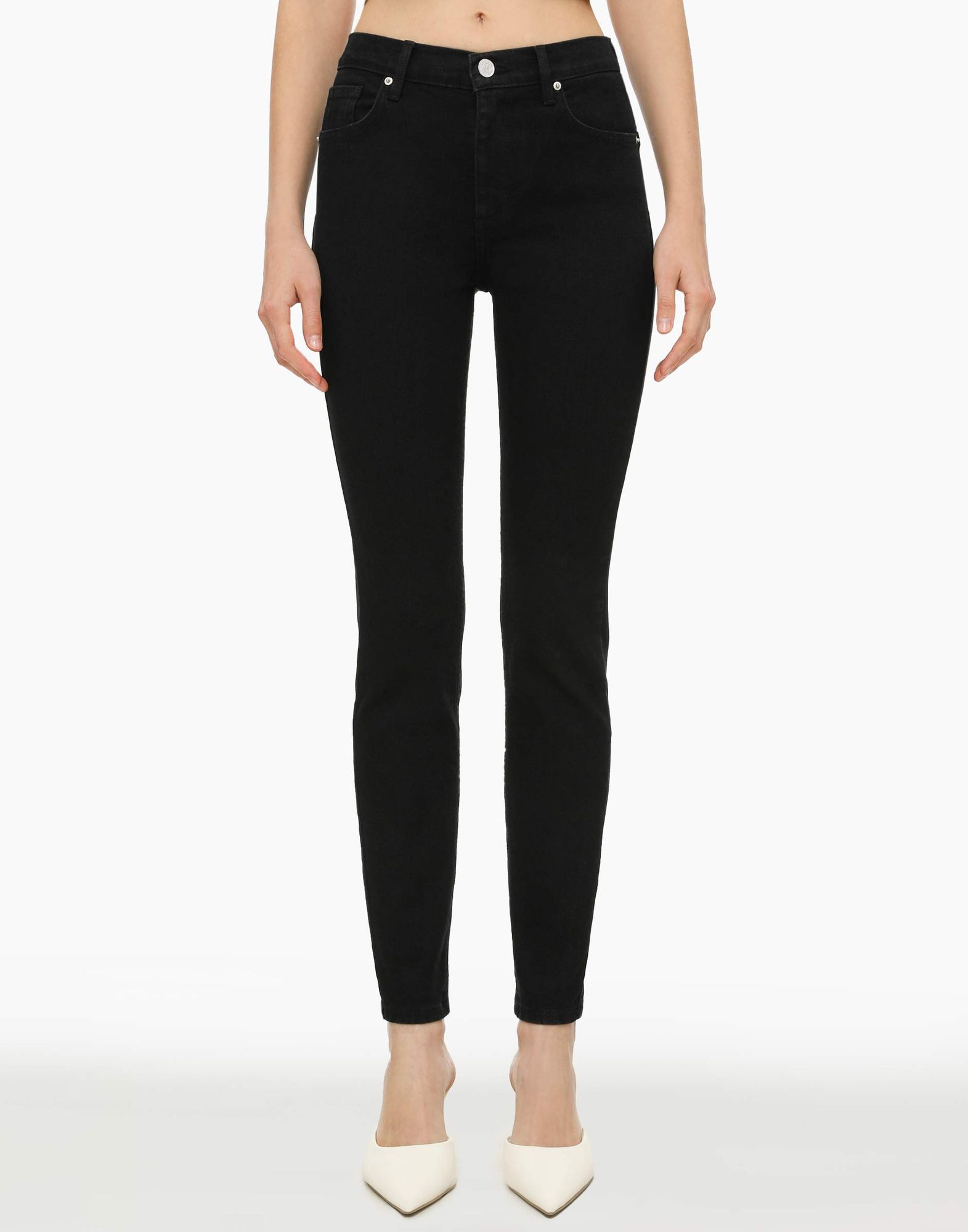 Чёрные облегающие джинсы Legging с эффектом Push up-1
