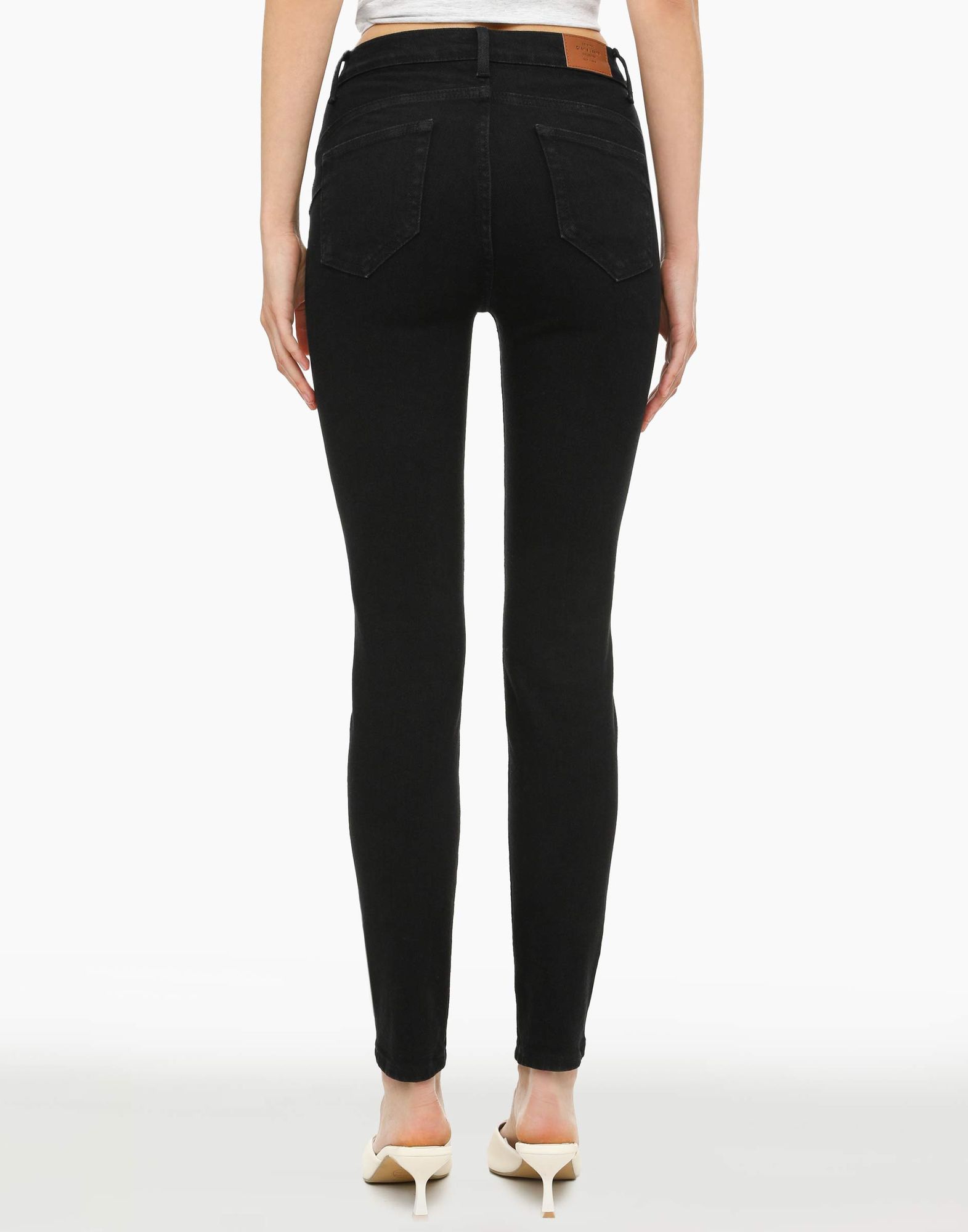 Чёрные облегающие джинсы Legging с эффектом Push up-2