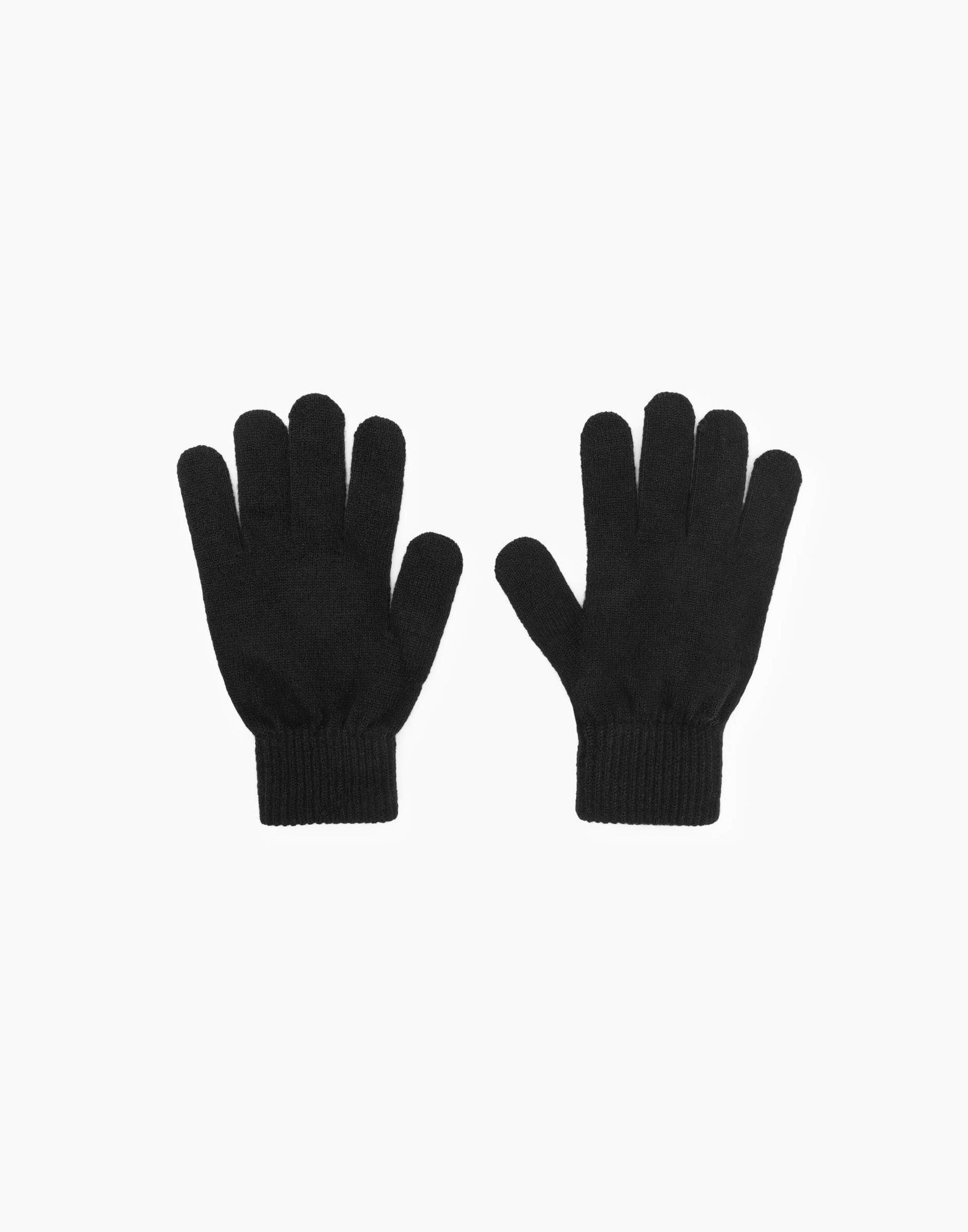 Чёрные перчатки для мальчика-1