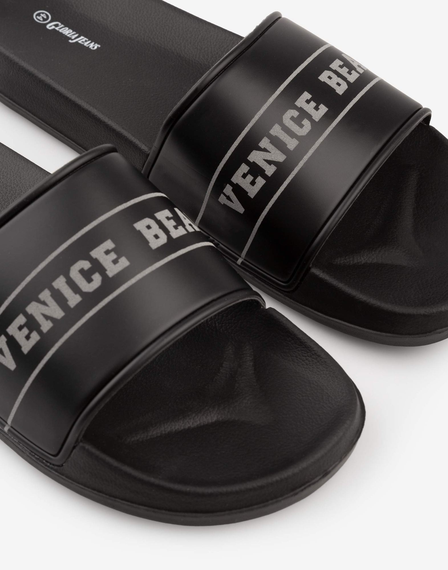 Черные пляжные шлепанцы VENICE BEACH мужские BFW001133-1