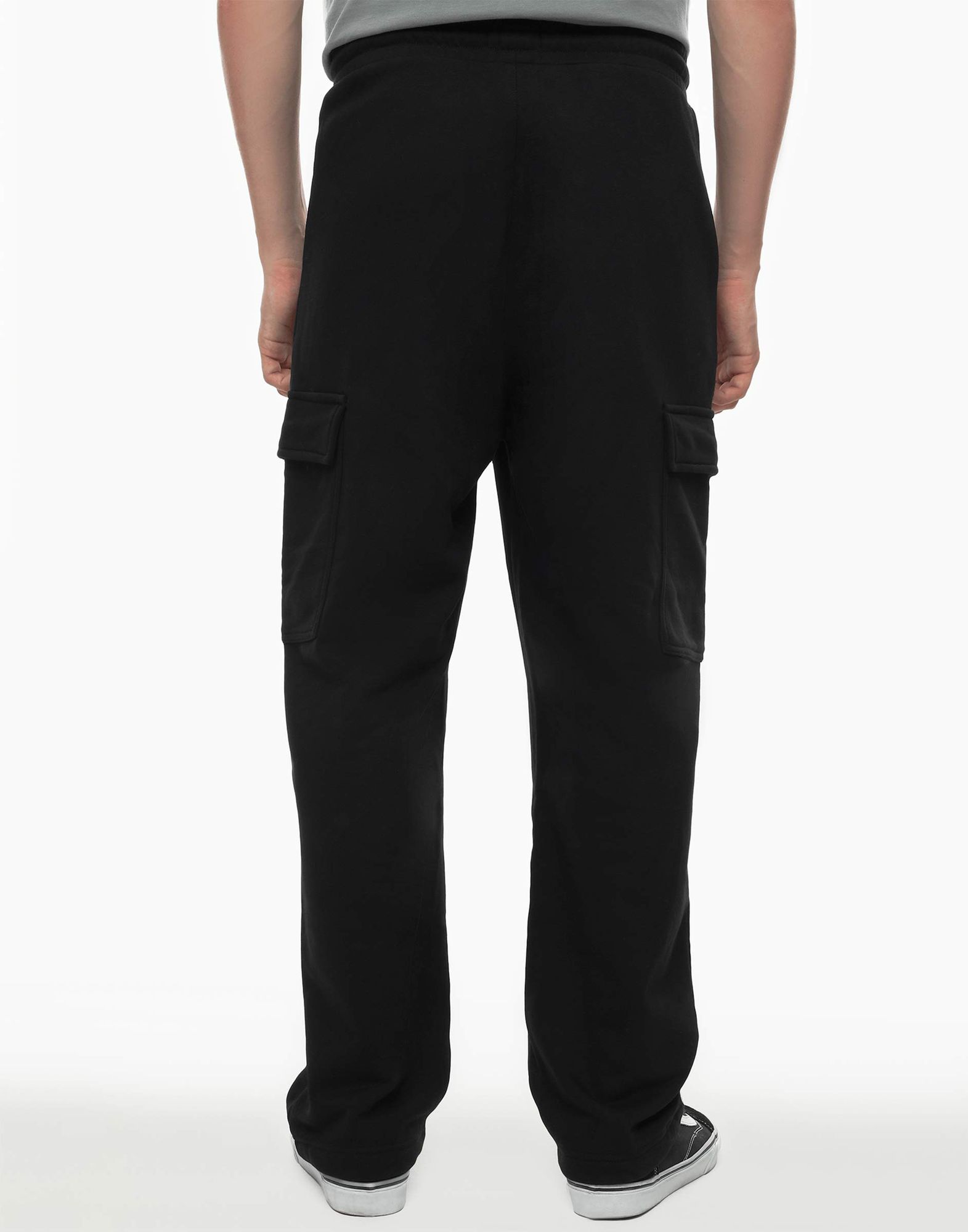 Чёрные спортивные брюки Wide-leg Cargo -2