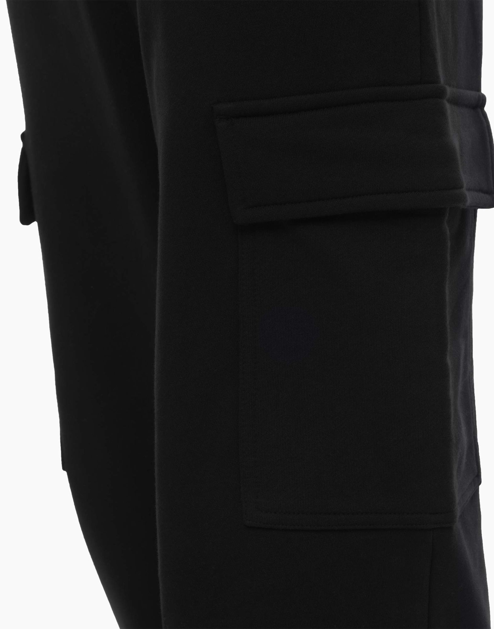Чёрные спортивные брюки Wide-leg Cargo -3