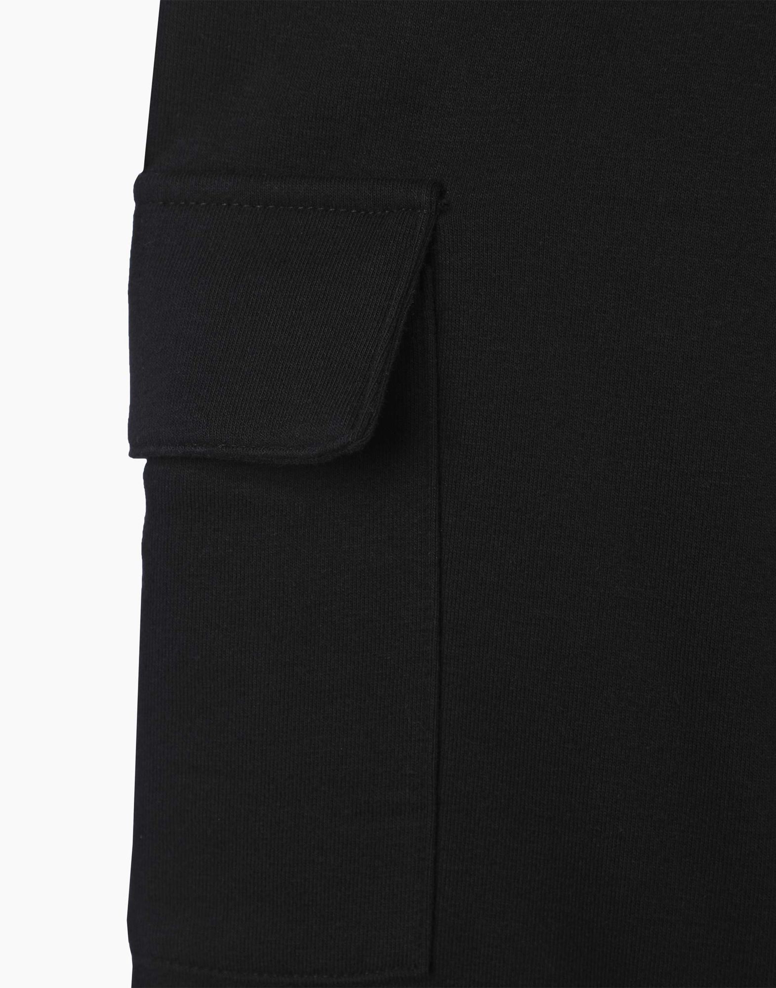 Чёрные спортивные брюки с карманами Cargo для мальчика-3