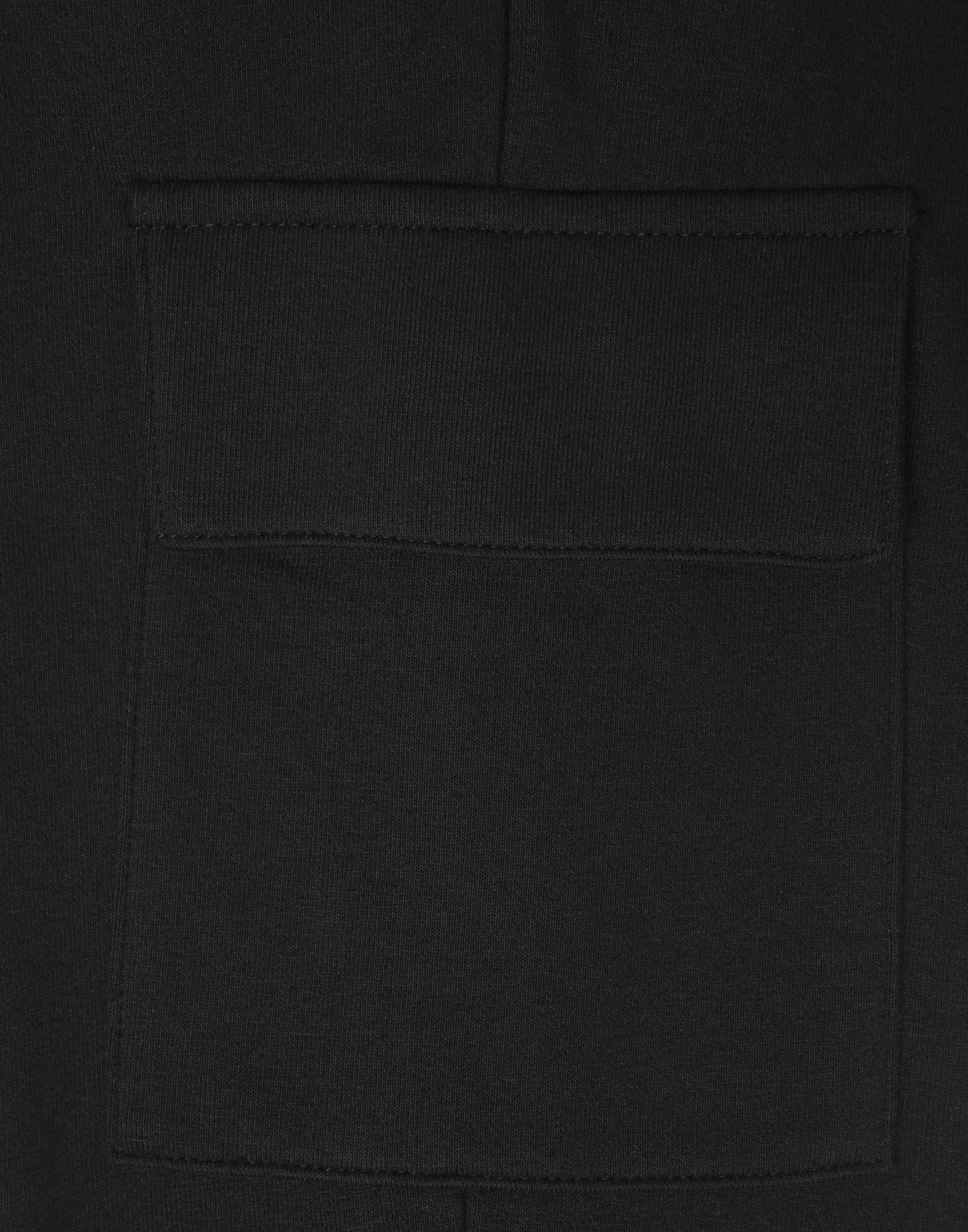 Чёрные спортивные брюки с карманами Cargo для мальчика-4
