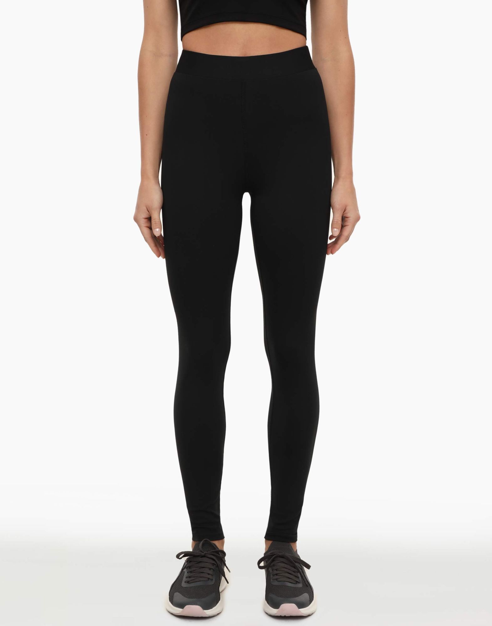 Чёрные спортивные легинсы Legging-1
