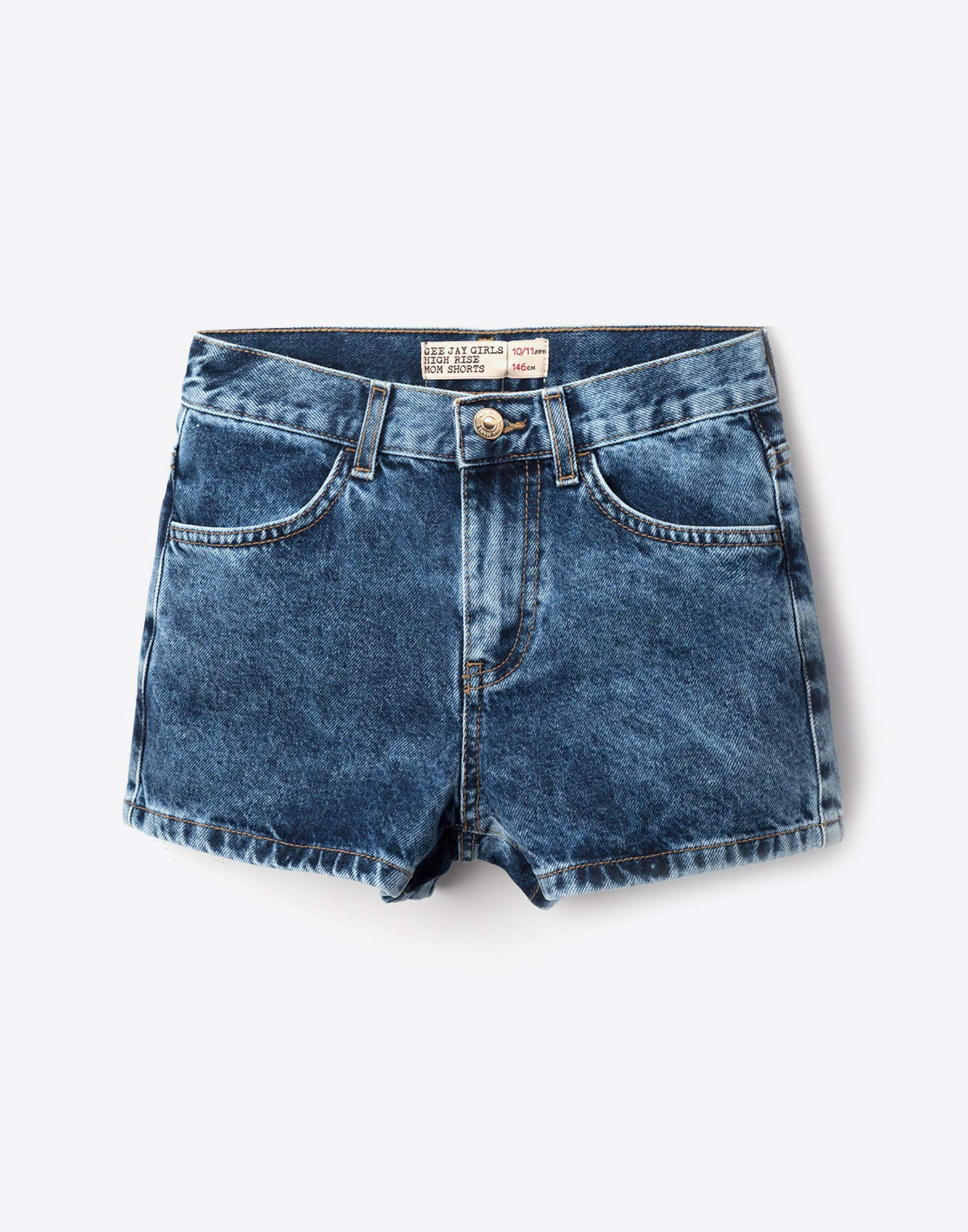 Джинсовые шорты MOM для девочки-0