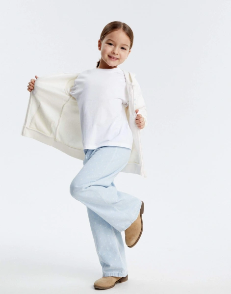 Джинсы Long leg с эластичным поясом для девочки-0