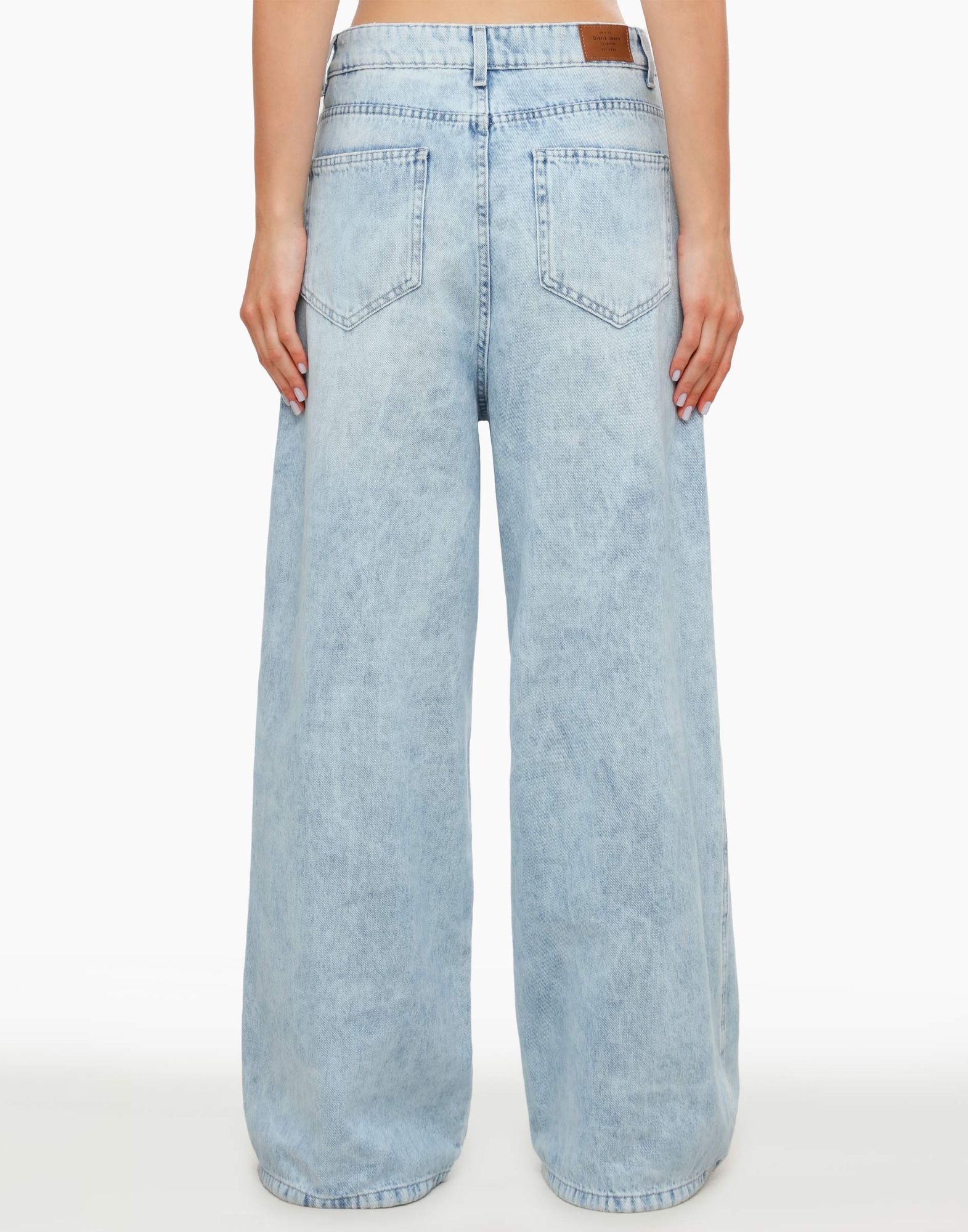 Джинсы-трансформеры Wide leg relaxed с резинками-2