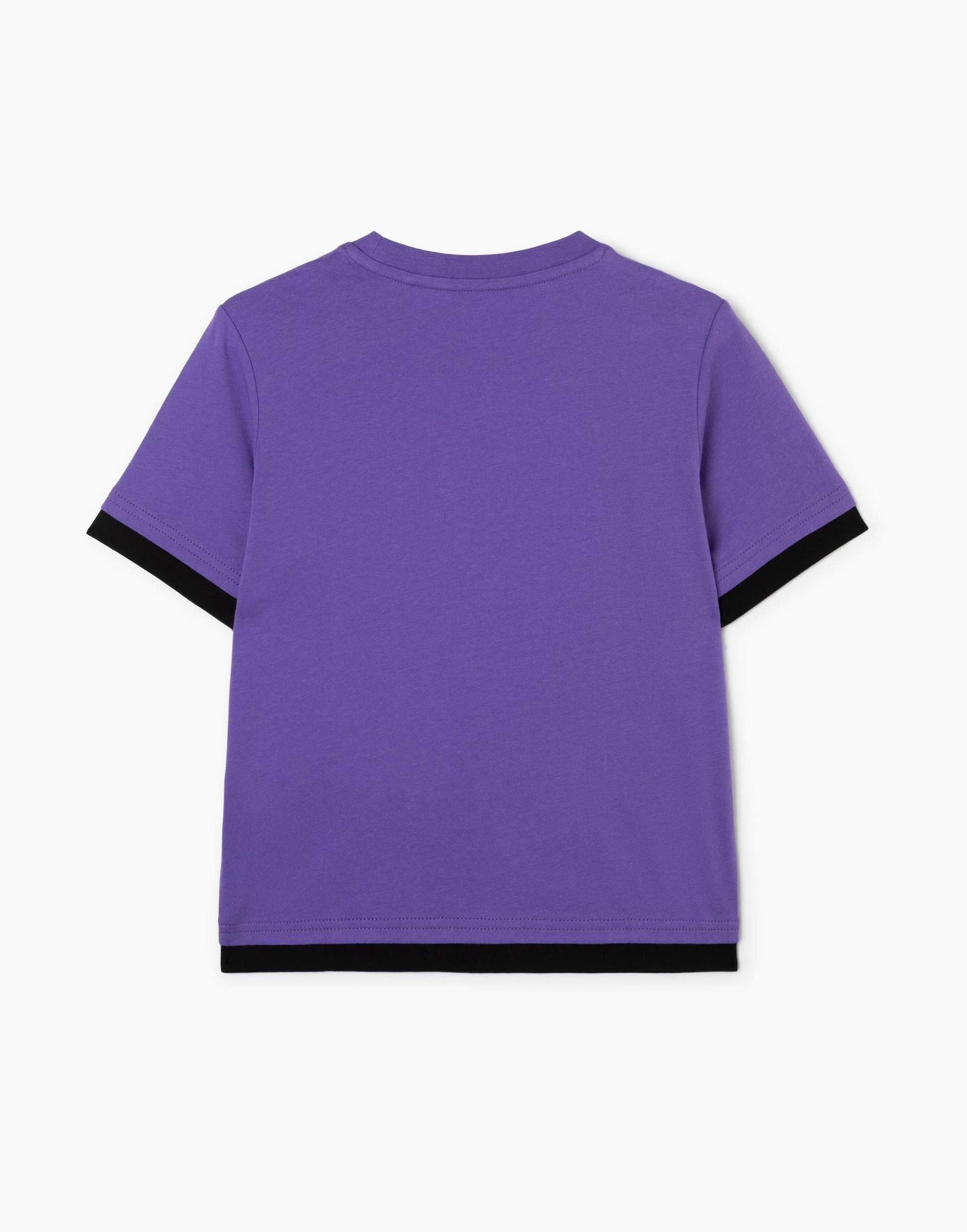 Фиолетовая футболка с принтом для мальчика-2
