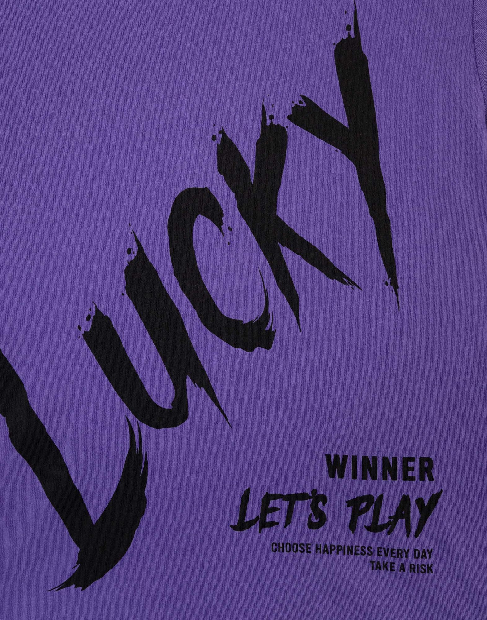 Фиолетовая футболка с принтом для мальчика-3