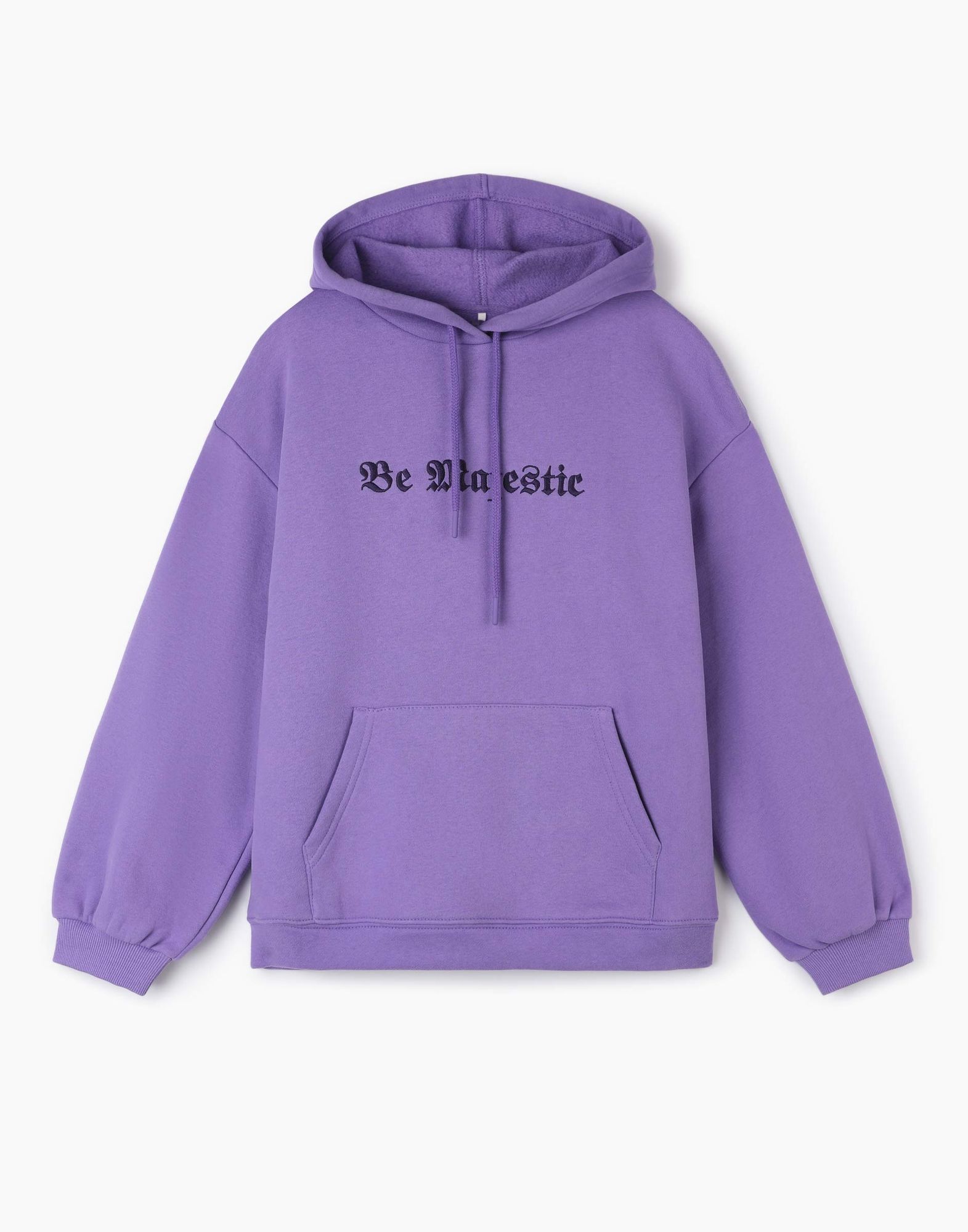 Фиолетовое худи oversize с вышивкой GAC023172-1 купить по цене от 549 ...