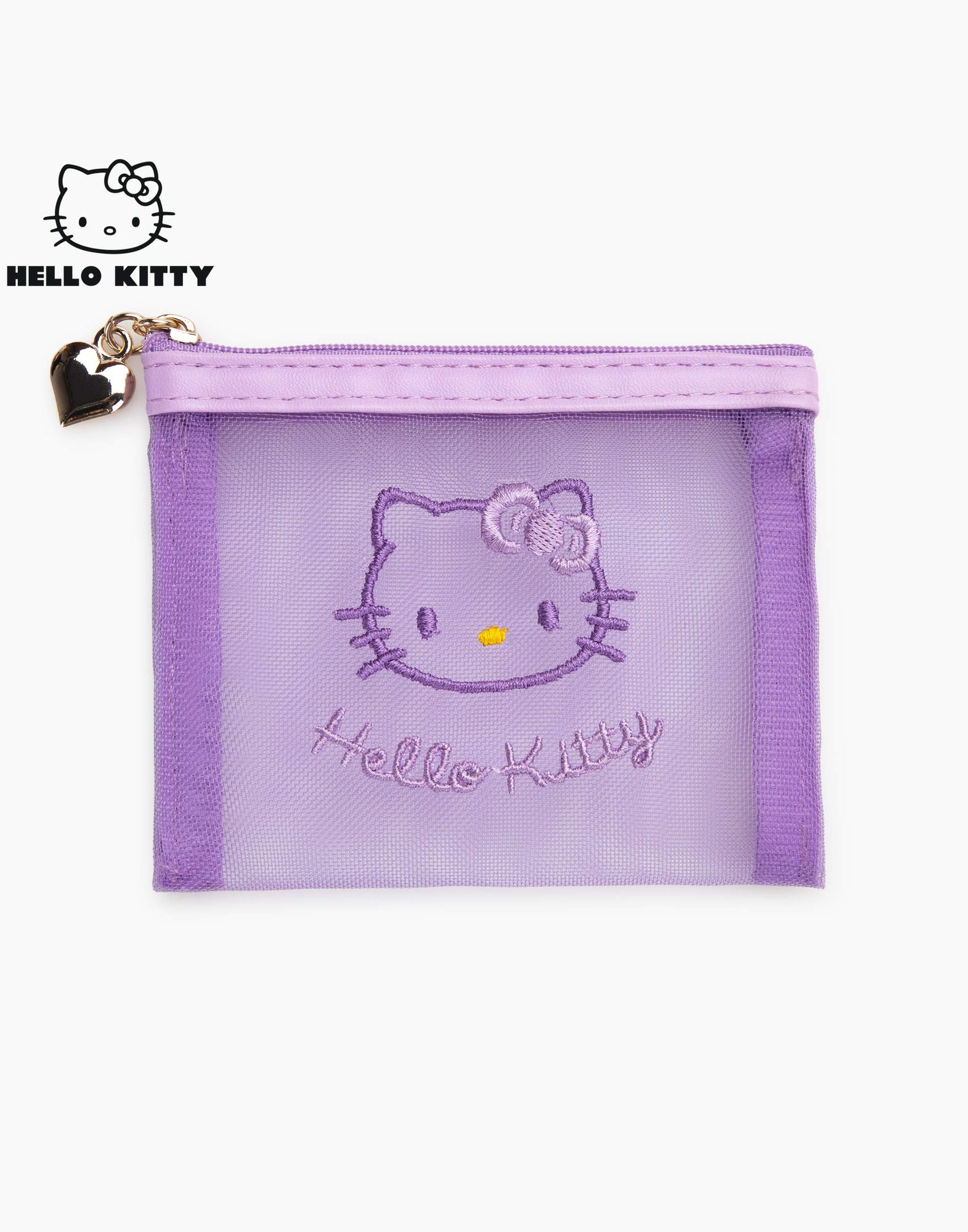 Фиолетовый кошелек Hello Kitty на молнии-0