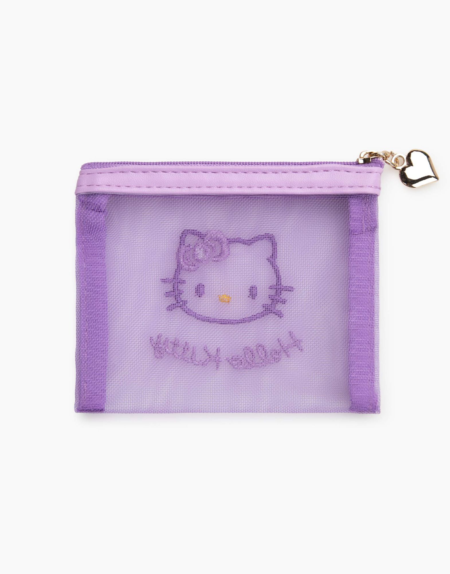 Фиолетовый кошелек Hello Kitty на молнии-1