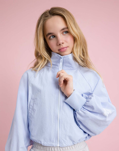 VONVONGIRL④ 1本 Молочная ветровка oversize GOW003772-1 размер S-M