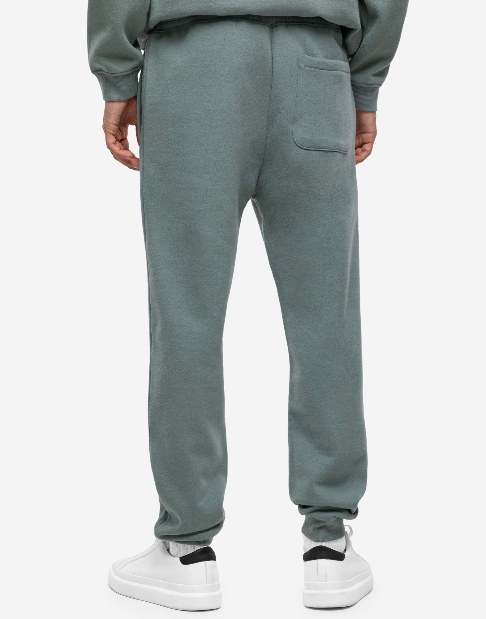 Хаки спортивные брюки Jogger с надписью Ready steady go-2