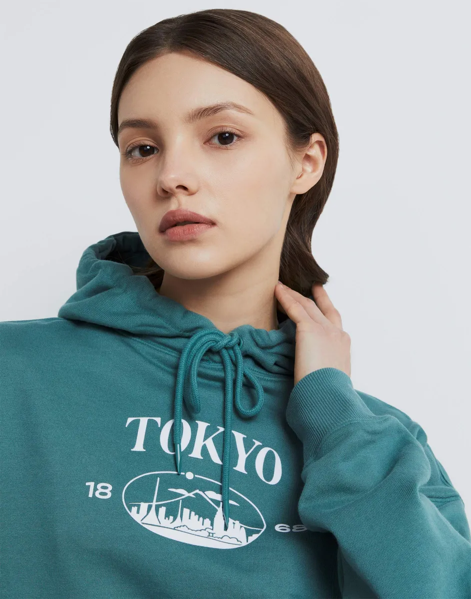 Худи oversize с принтом GAC022229-4 купить по цене от 549 рублей с ...