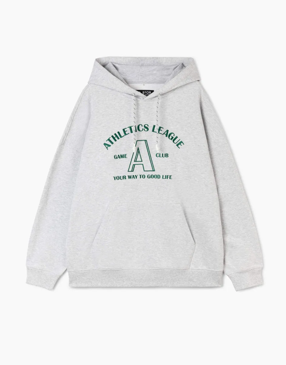 Худи oversize с вышивкой BAC012780-1 купить по цене от 599 рублей с ...