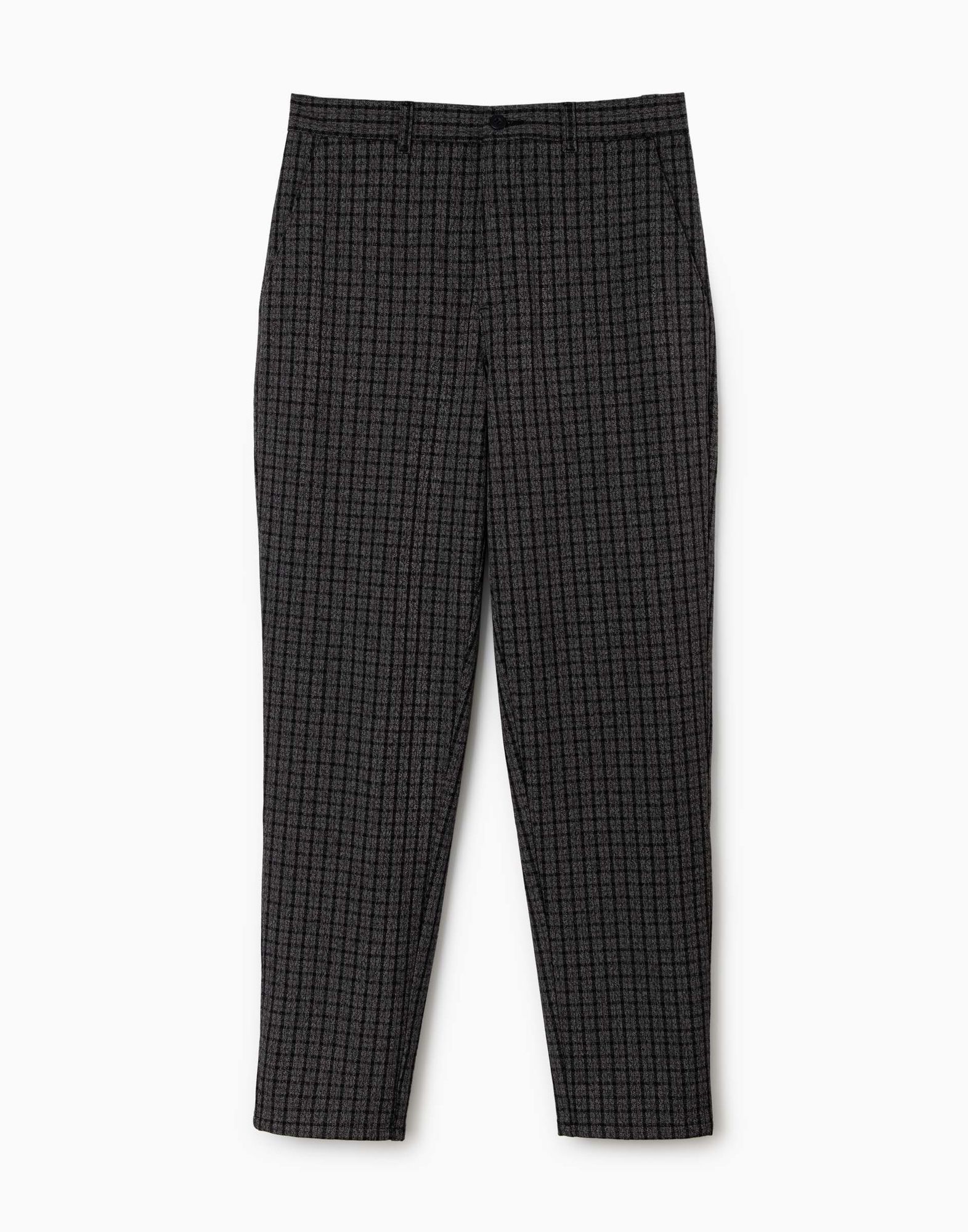 Клетчатые классические брюки Chinos-4