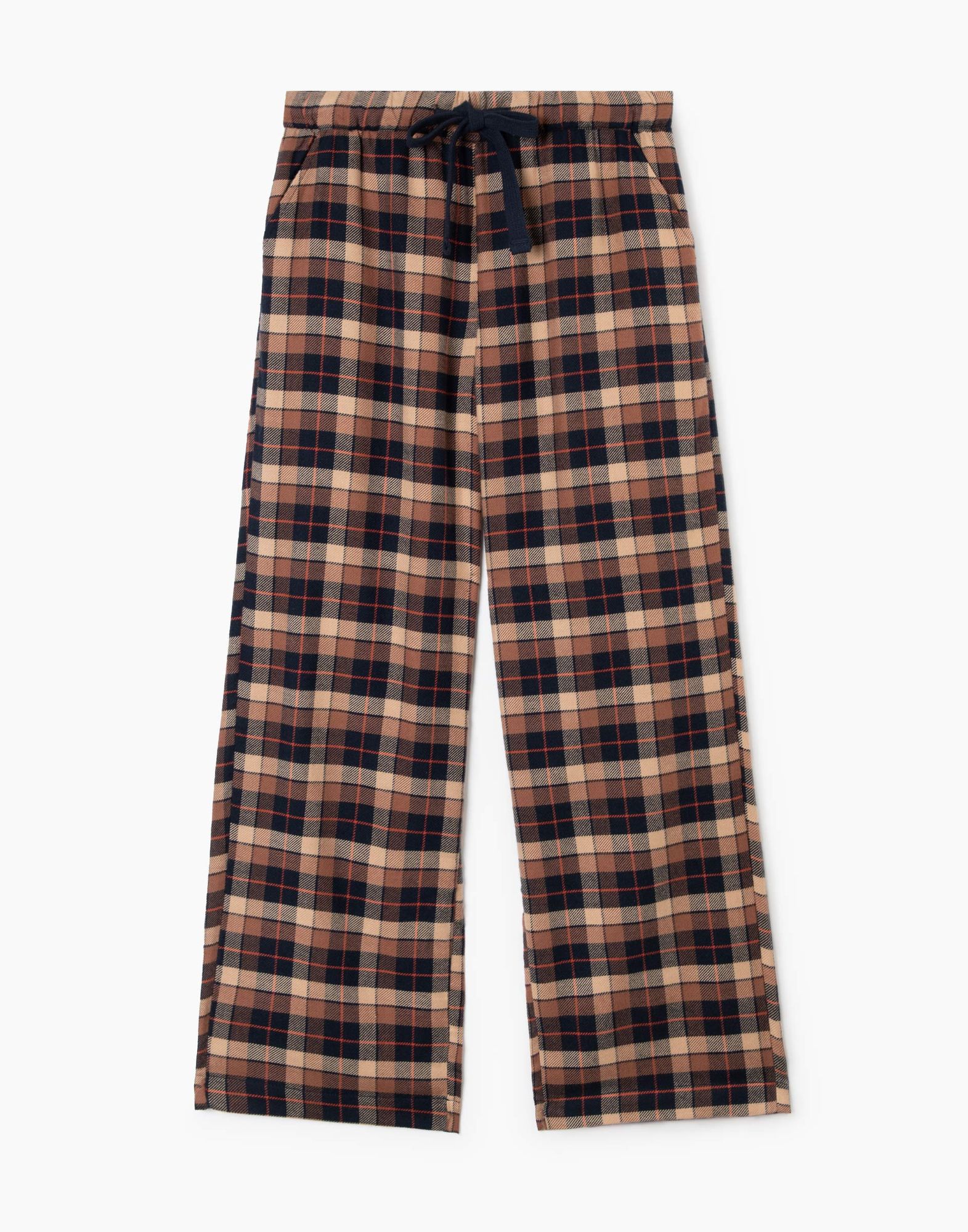 Клетчатые пижамные брюки Oversize для девочки-2