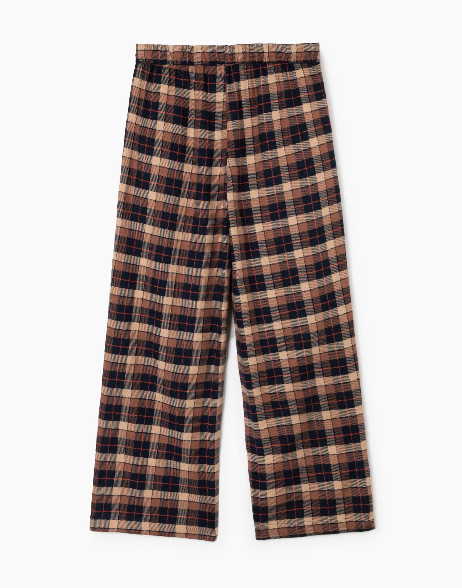 Клетчатые пижамные брюки Oversize для девочки-3