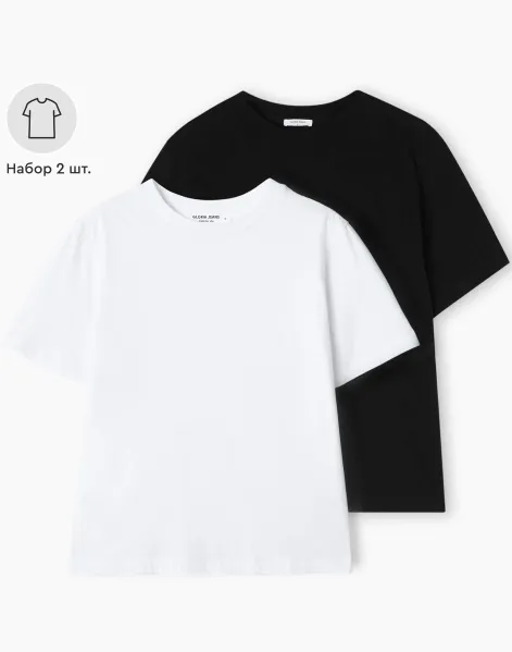 Комплект базовых футболок из тонкого джерси 2 шт.-0
