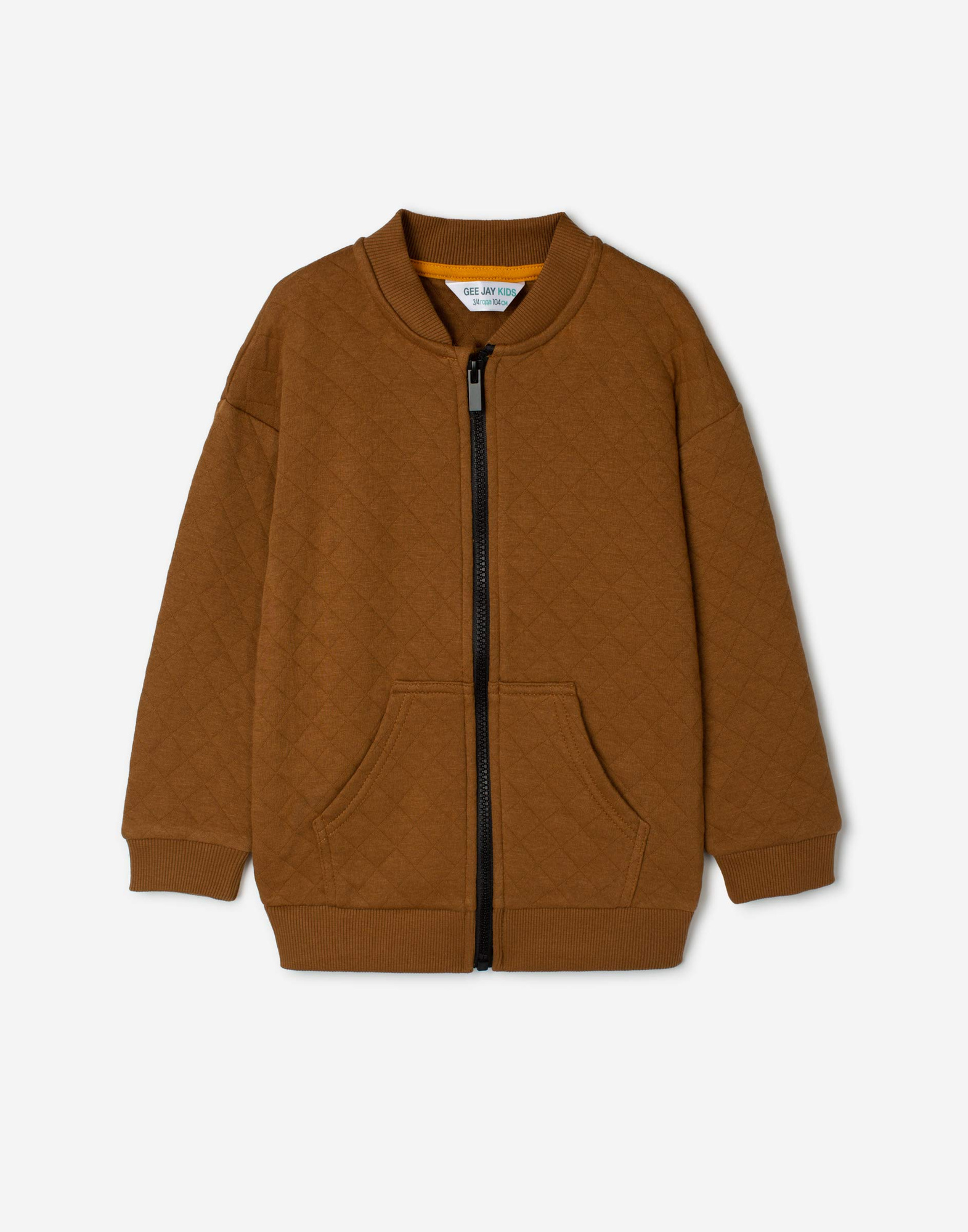 Коричневая толстовка с принтом Let's go для мальчика BAC009362-2